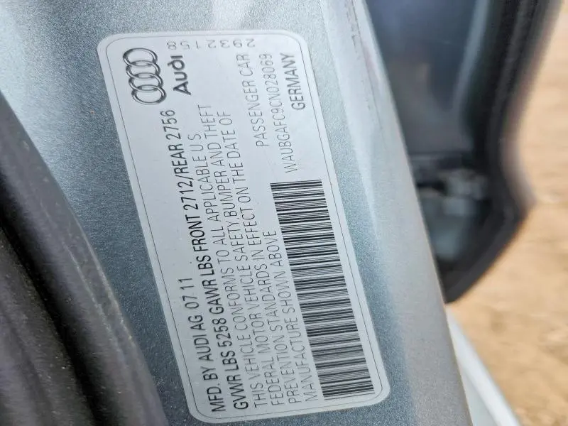 2012 AUDI A6   