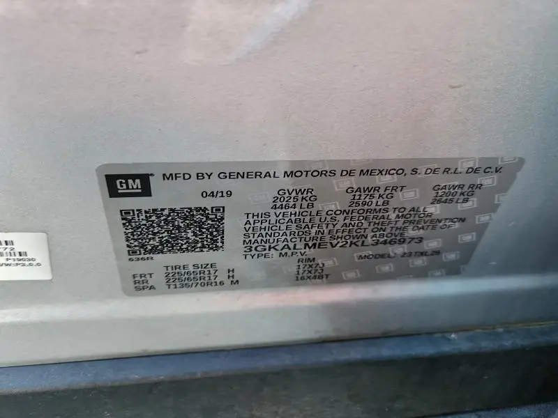 2019 GMC TERRAIN SLE  