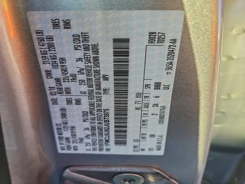 2018 FORD ESCAPE TITANIUM  