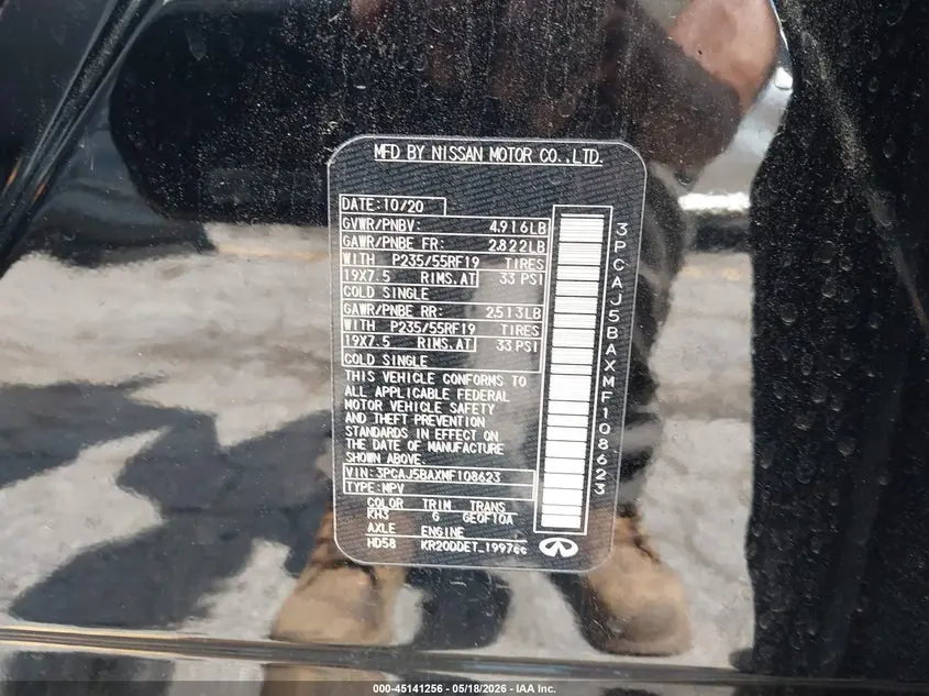 2021 INFINITI QX50 LUXE