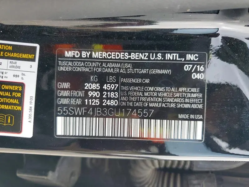 2016 MERCEDES-BENZ C 300  