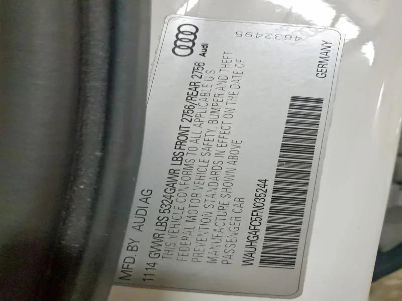 2015 AUDI A6 PRESTIGE  