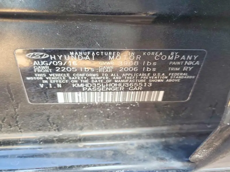 2017 HYUNDAI ELANTRA GT BASE  