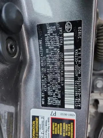 2016 TOYOTA CAMRY LE  