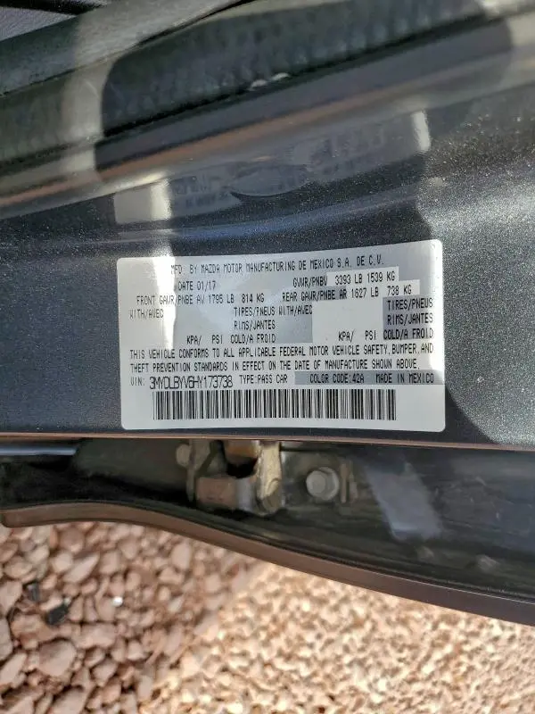 2017 TOYOTA YARIS IA   