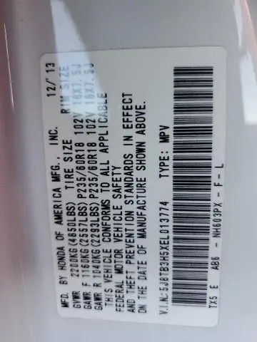 2014 ACURA RDX TECHNOLOGY  