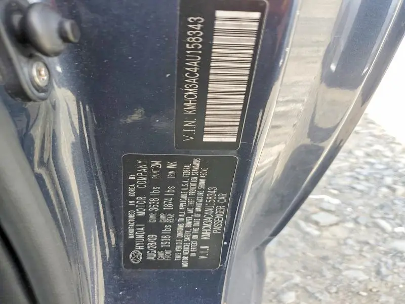 2010 HYUNDAI ACCENT GS  