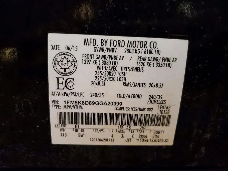 2016 FORD EXPLORER XLT  