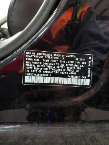 2017 VOLKSWAGEN PASSAT R-LINE  