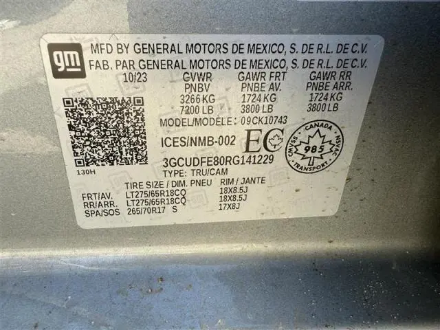 2024 CHEVROLET SILVERADO K1500 LT TRAIL BOSS  