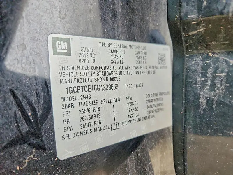 2016 CHEVROLET COLORADO LT  