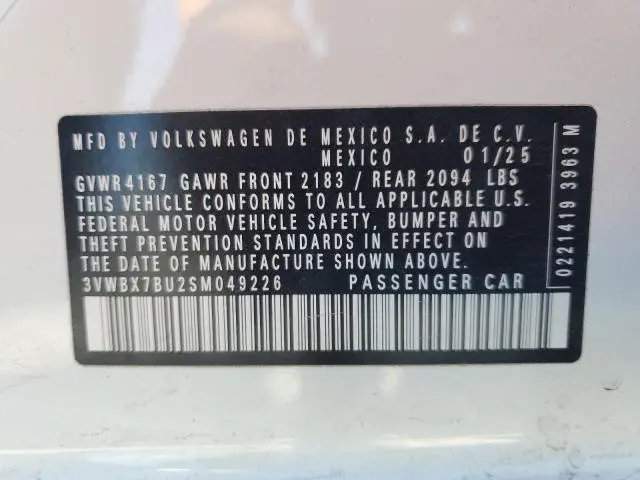 2025 VOLKSWAGEN JETTA SPORT  