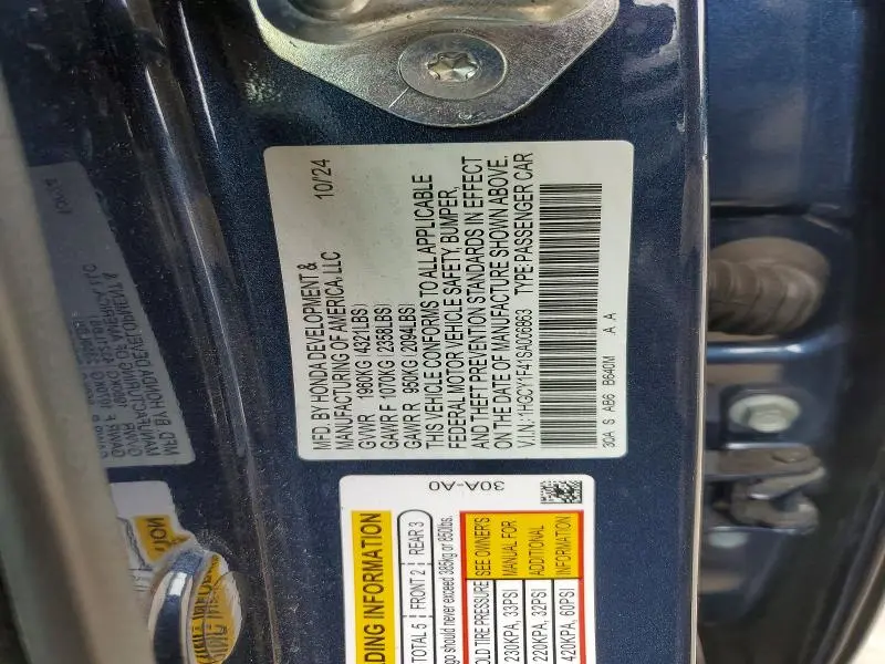 2025 HONDA ACCORD SE  