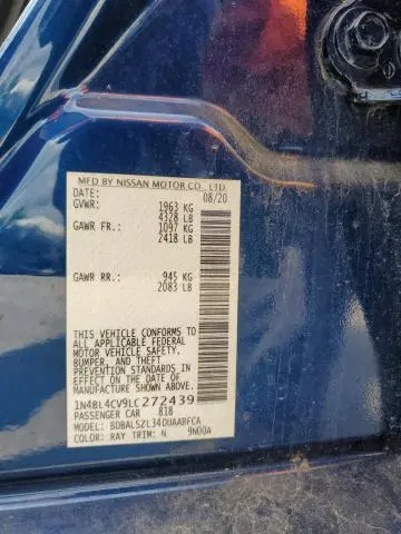 2020 NISSAN ALTIMA SR  