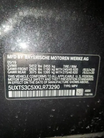 2019 BMW X3 XDRIVEM40I  