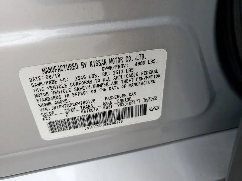 2019 INFINITI Q50 RED SPORT 400