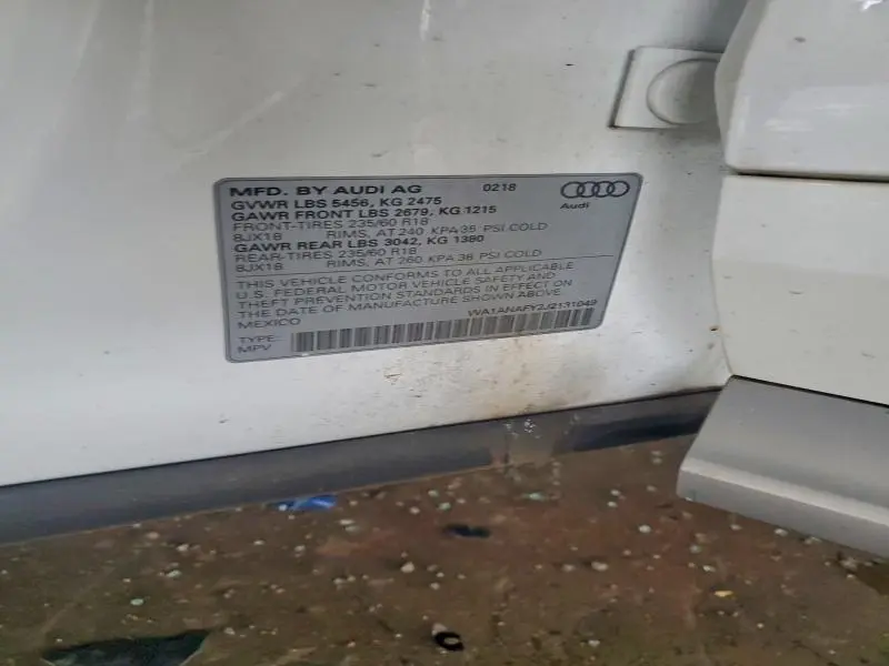 2018 AUDI Q5 PREMIUM  