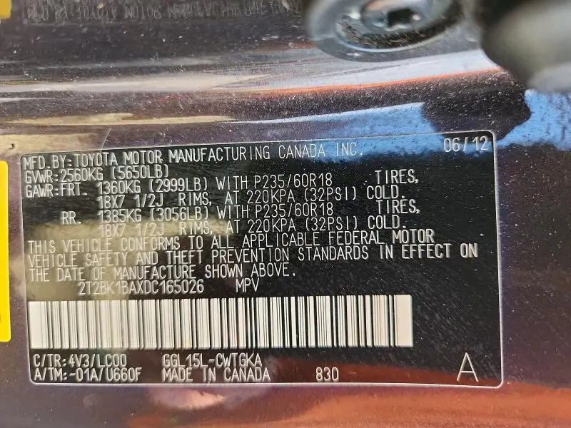 2013 LEXUS RX 350 BASE  
