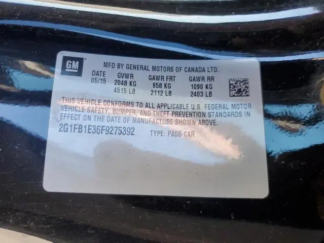 2015 CHEVROLET CAMARO LS  