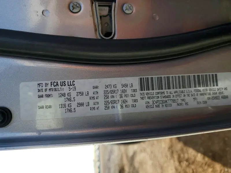 2019 DODGE JOURNEY SE  