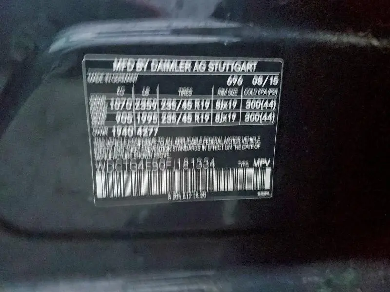 2015 MERCEDES-BENZ GLA 250  