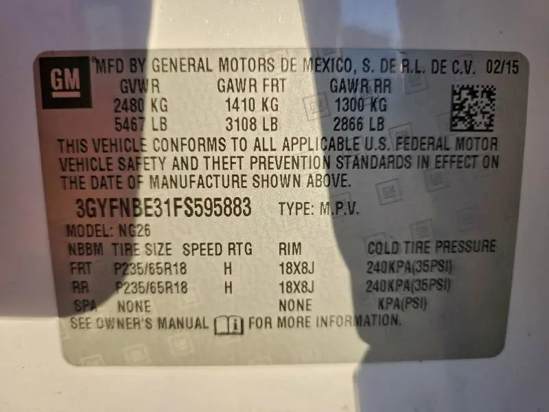 2015 CADILLAC SRX LUXURY COLLECTION  