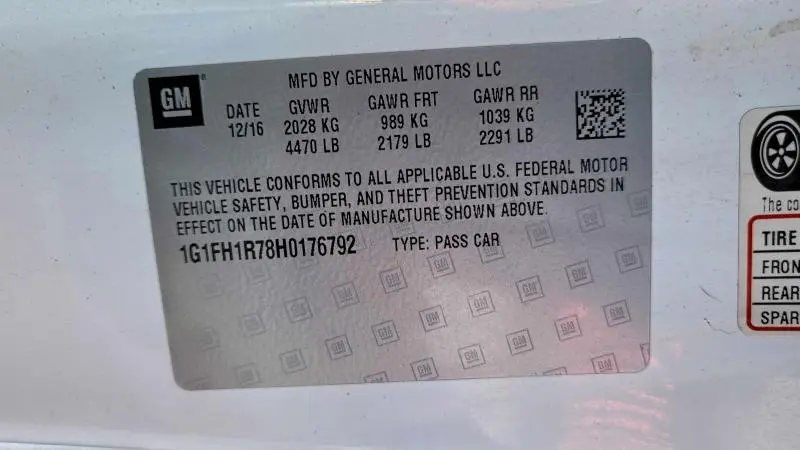 2017 CHEVROLET CAMARO SS  