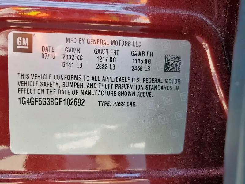 2016 BUICK LACROSSE PREMIUM  