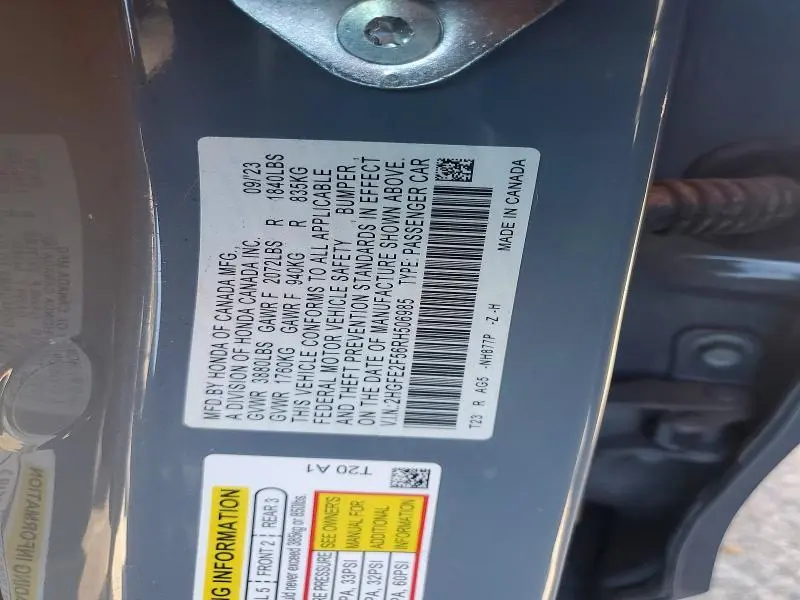 2024 HONDA CIVIC SPORT  