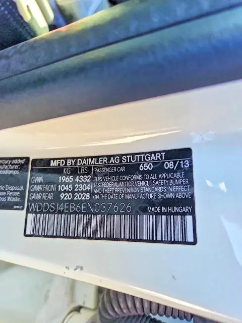 2014 MERCEDES-BENZ CLA 250  