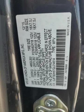 2016 ACURA RDX TECHNOLOGY  