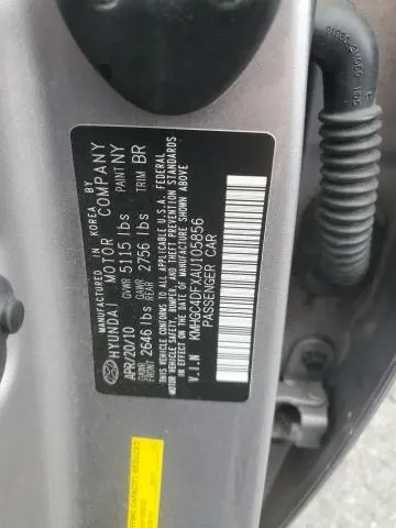 2010 HYUNDAI GENESIS 4.6L  