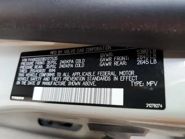 2011 VOLVO XC60 T6  