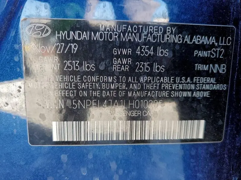 2020 HYUNDAI SONATA SEL  