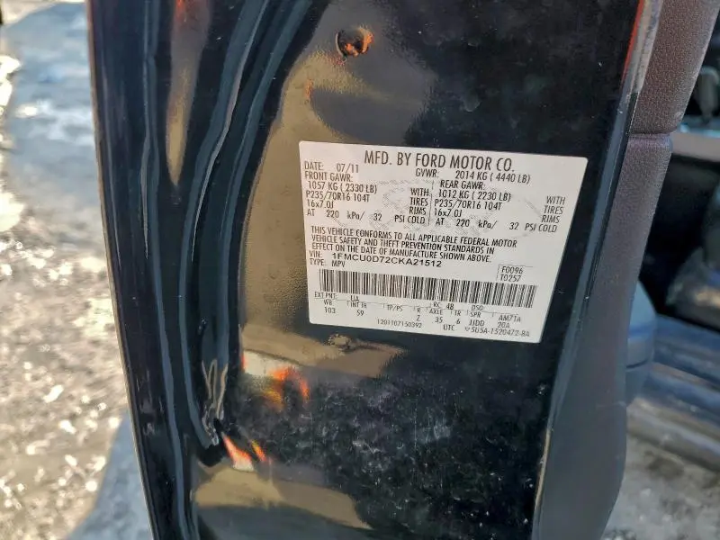 2012 FORD ESCAPE XLT  