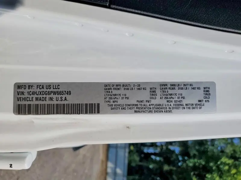 2023 JEEP WRANGLER SPORT  