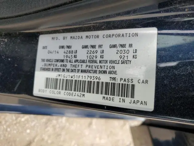 2015 MAZDA 6 GRAND TOURING  