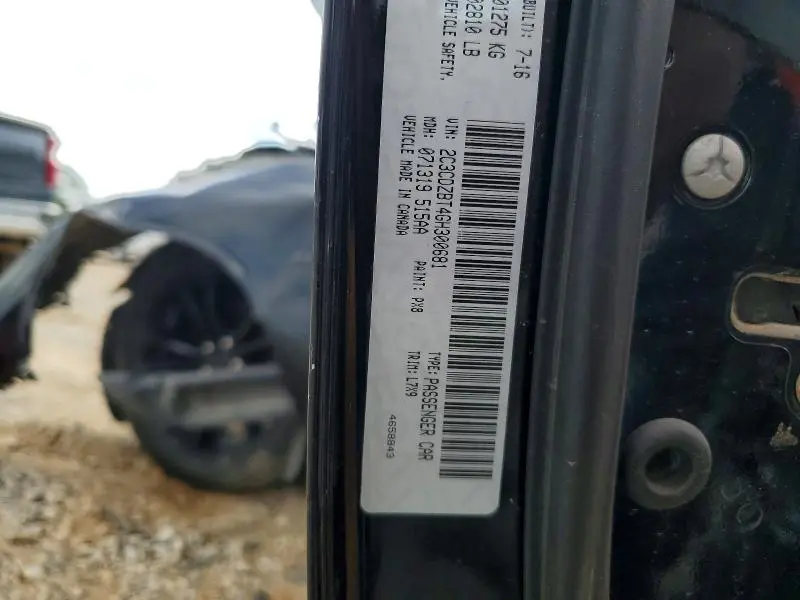 2016 DODGE CHALLENGER R  