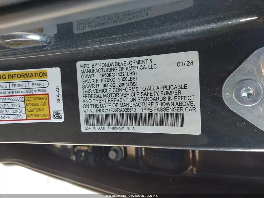 2024 HONDA ACCORD LX