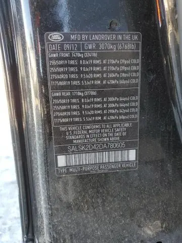 2013 LAND ROVER RANGE ROVER SPORT HSE LUXURY  