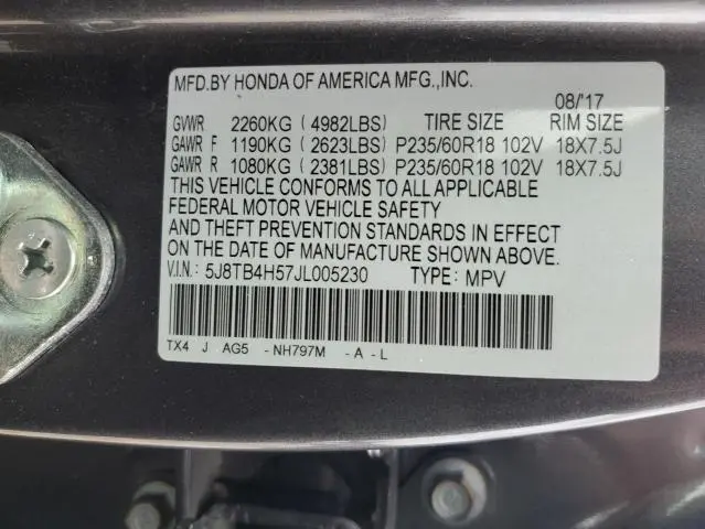 2018 ACURA RDX TECHNOLOGY  
