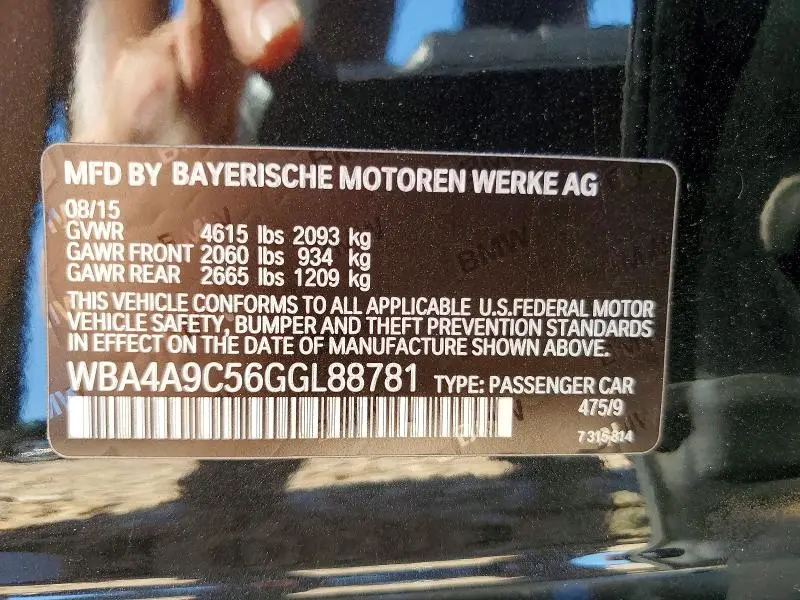 2016 BMW 428 I GRAN COUPE SULEV  