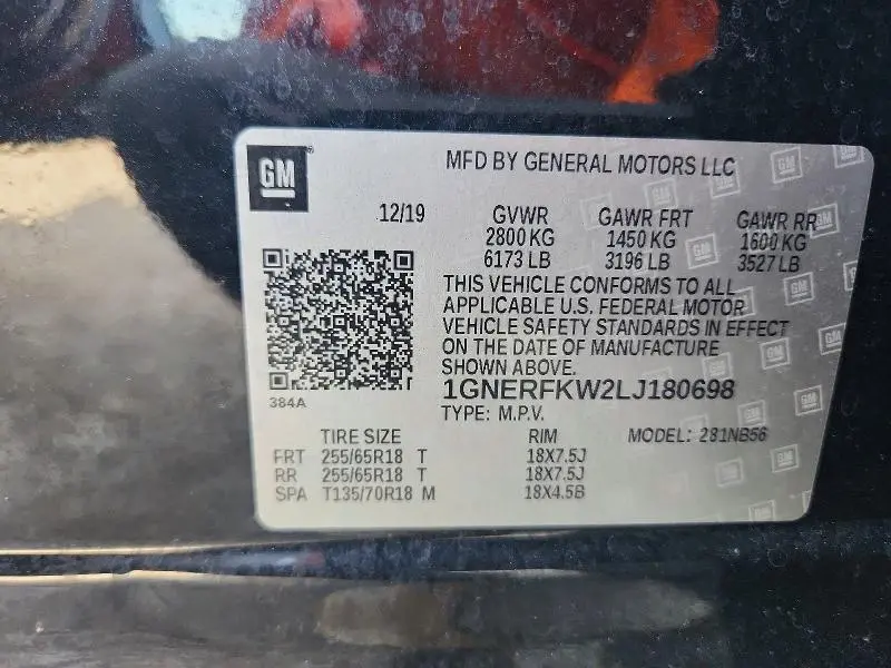 2020 CHEVROLET TRAVERSE LS  