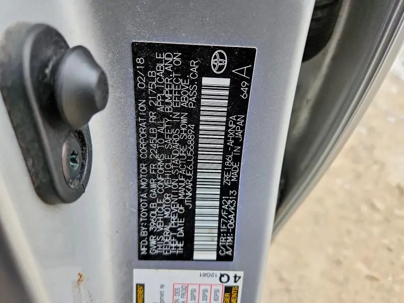 2018 TOYOTA COROLLA IM   