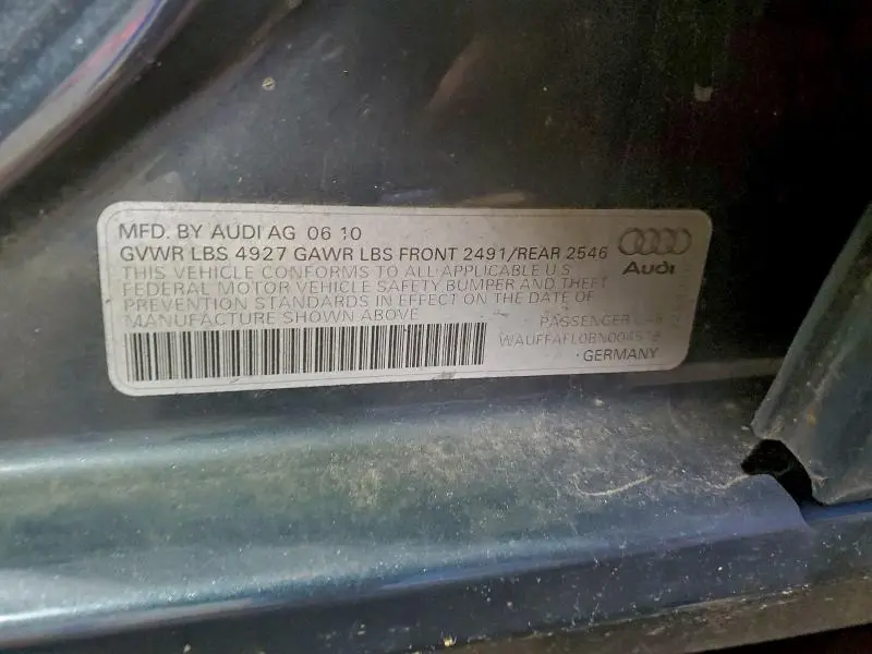 2011 AUDI A4 PREMIUM PLUS  