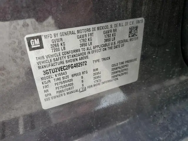 2015 GMC SIERRA K1500 SLT  