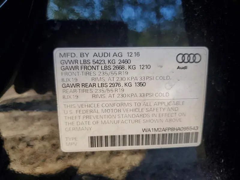 2017 AUDI Q5 PREMIUM PLUS  
