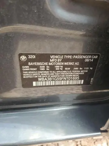 2015 BMW 320 I