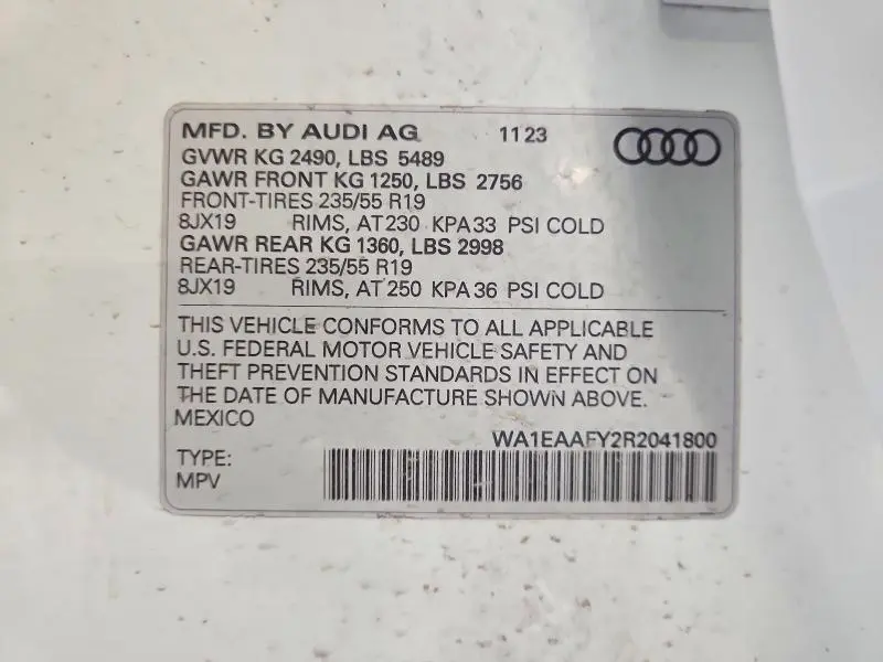 2024 AUDI Q5 PREMIUM PLUS 45  
