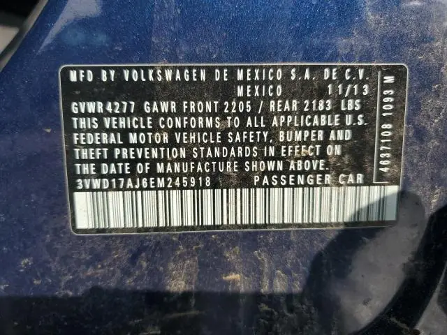 2014 VOLKSWAGEN JETTA SE  